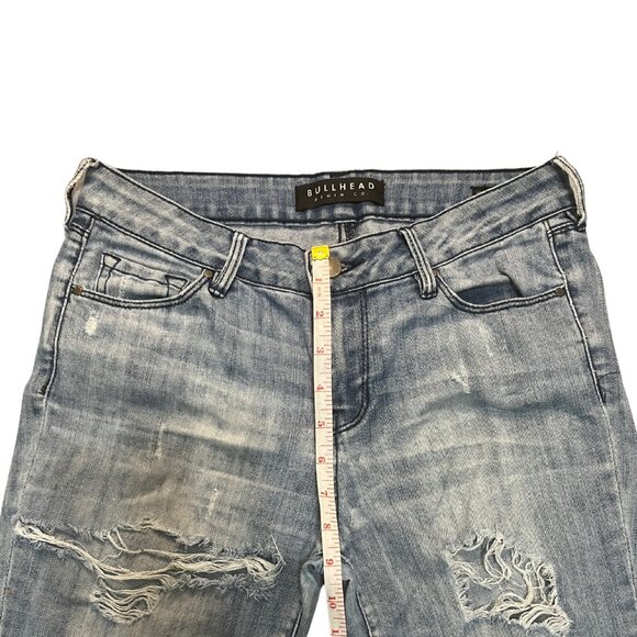 BULLHEAD Women's Size 26 Vintage Rip & Repair Jeans Distressed Skinny Casual Y2K - Picture 9 of 14